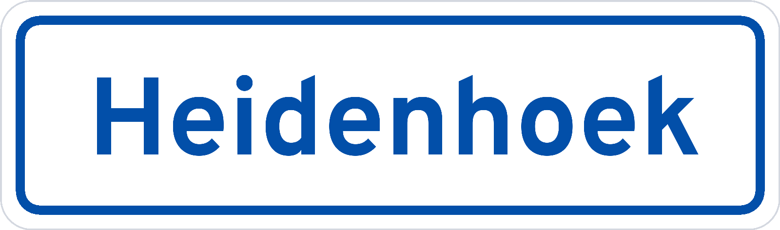 Plaatsnaambord Heidenhoek