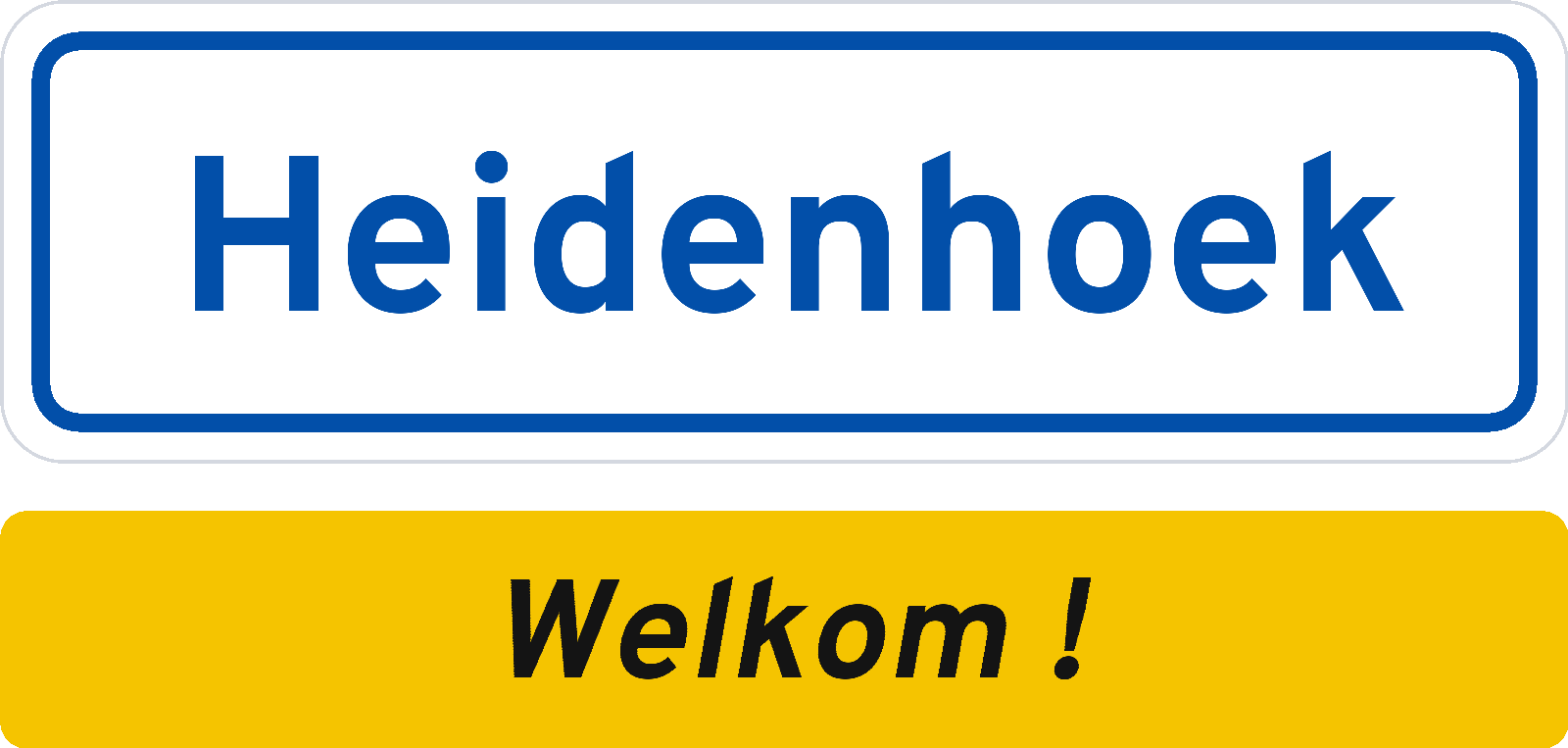 Welkomstbord Heidenhoek