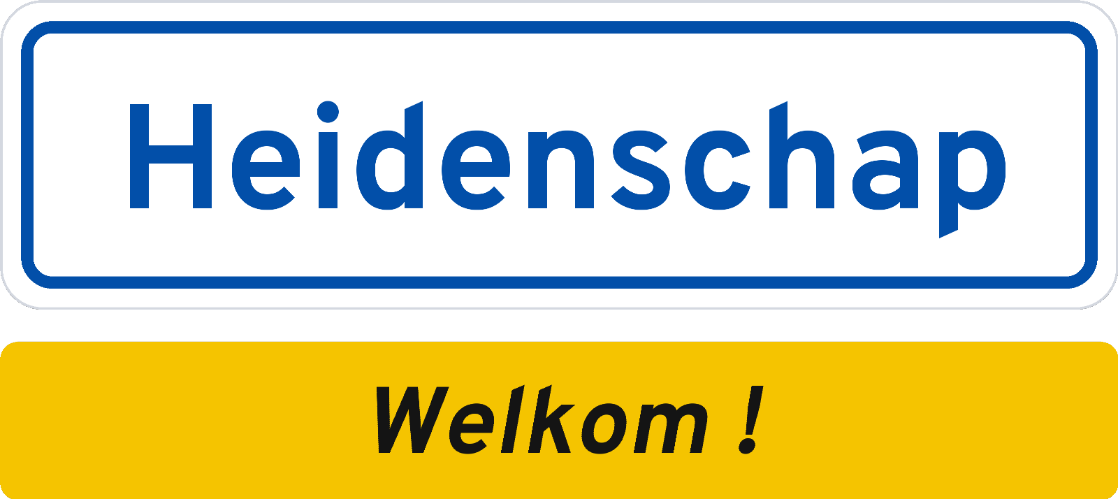 Welkomstbord Heidenschap