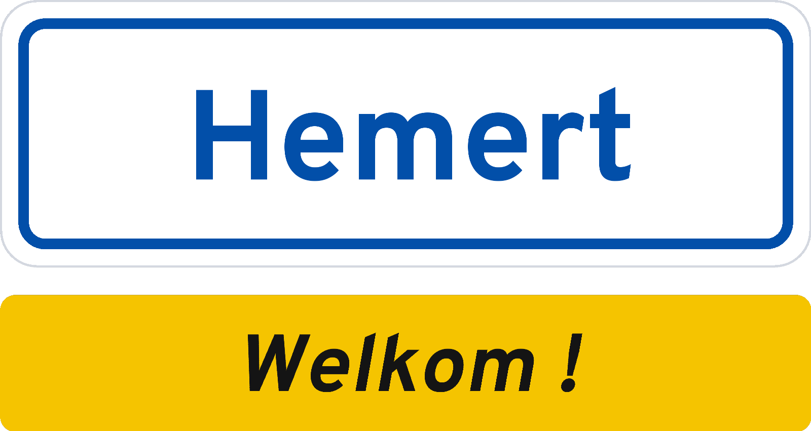 Welkomstbord Hemert
