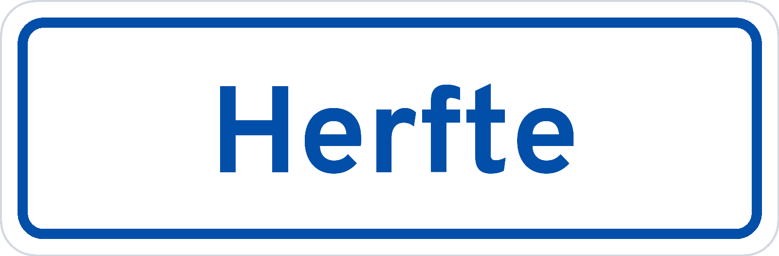 Plaatsnaambord Herfte