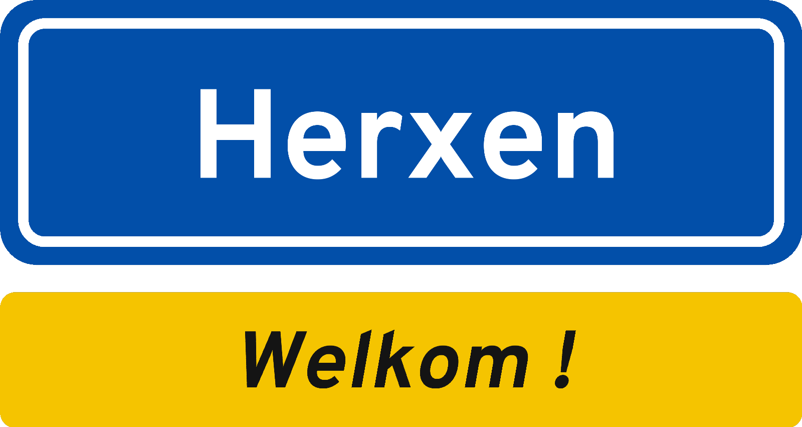 Welkomstbord Herxen
