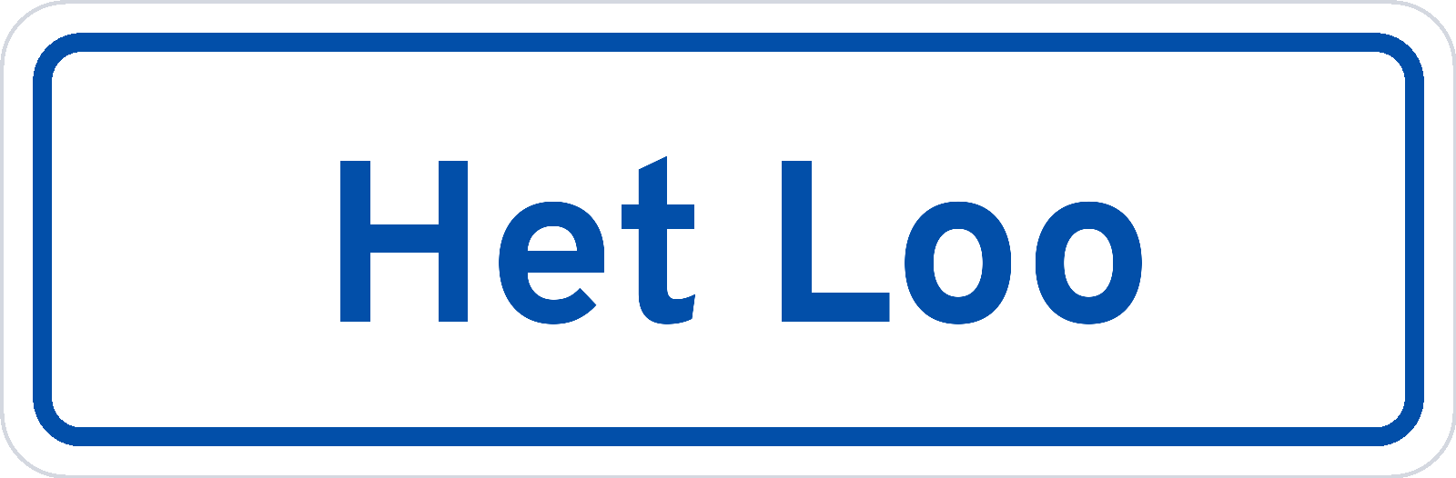 Plaatsnaambord Het Loo
