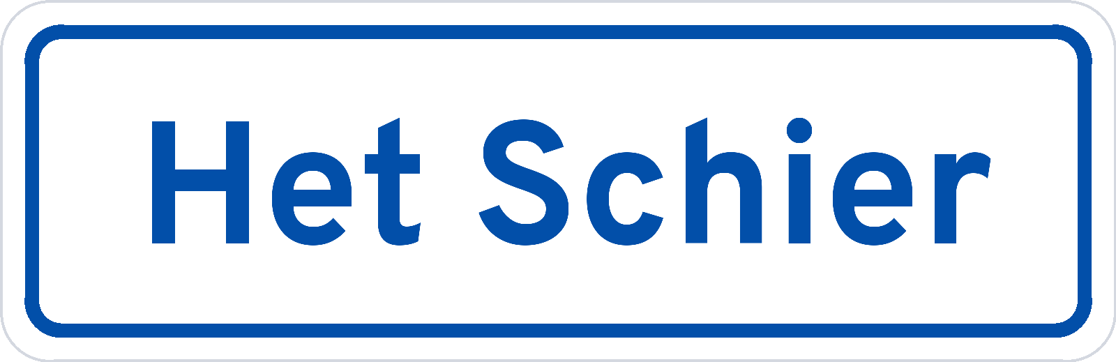 Plaatsnaambord Het Schier