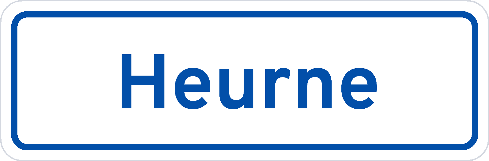 Plaatsnaambord Heurne