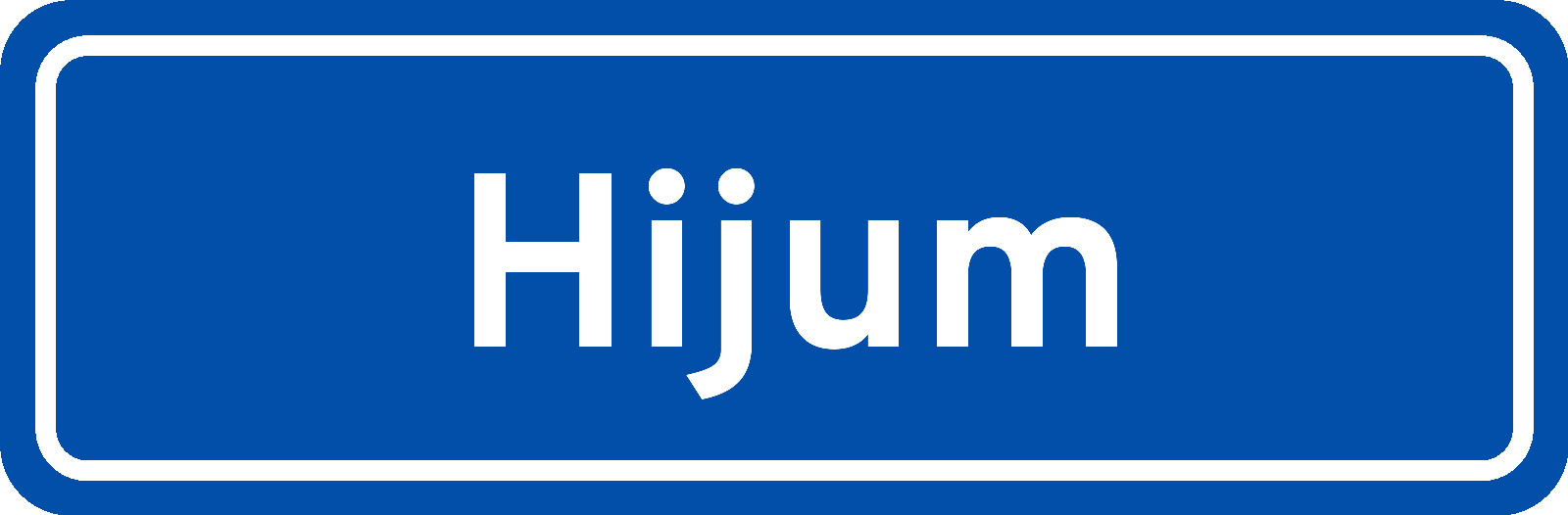Plaatsnaambord Hijum