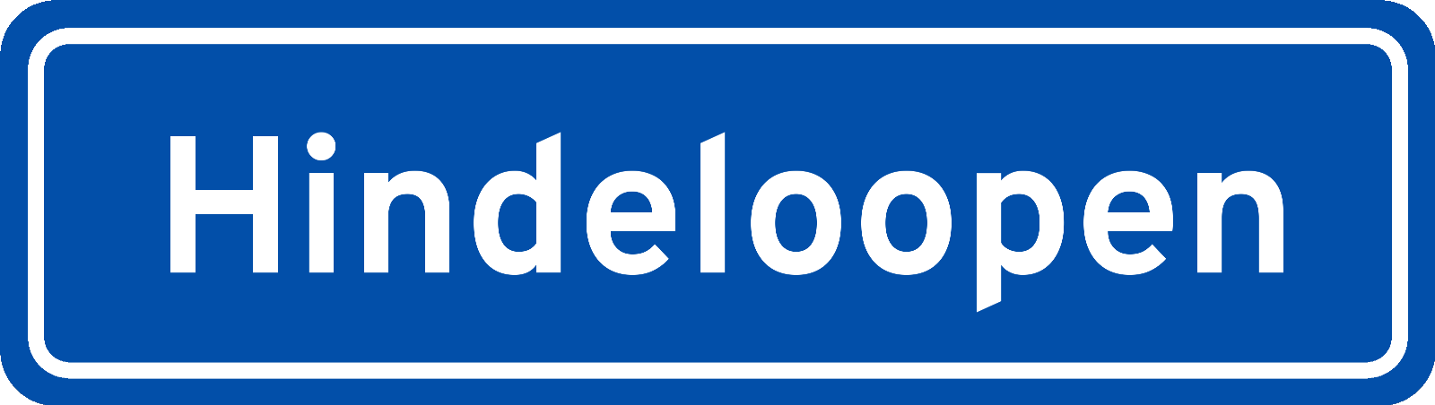 Plaatsnaambord Hindeloopen