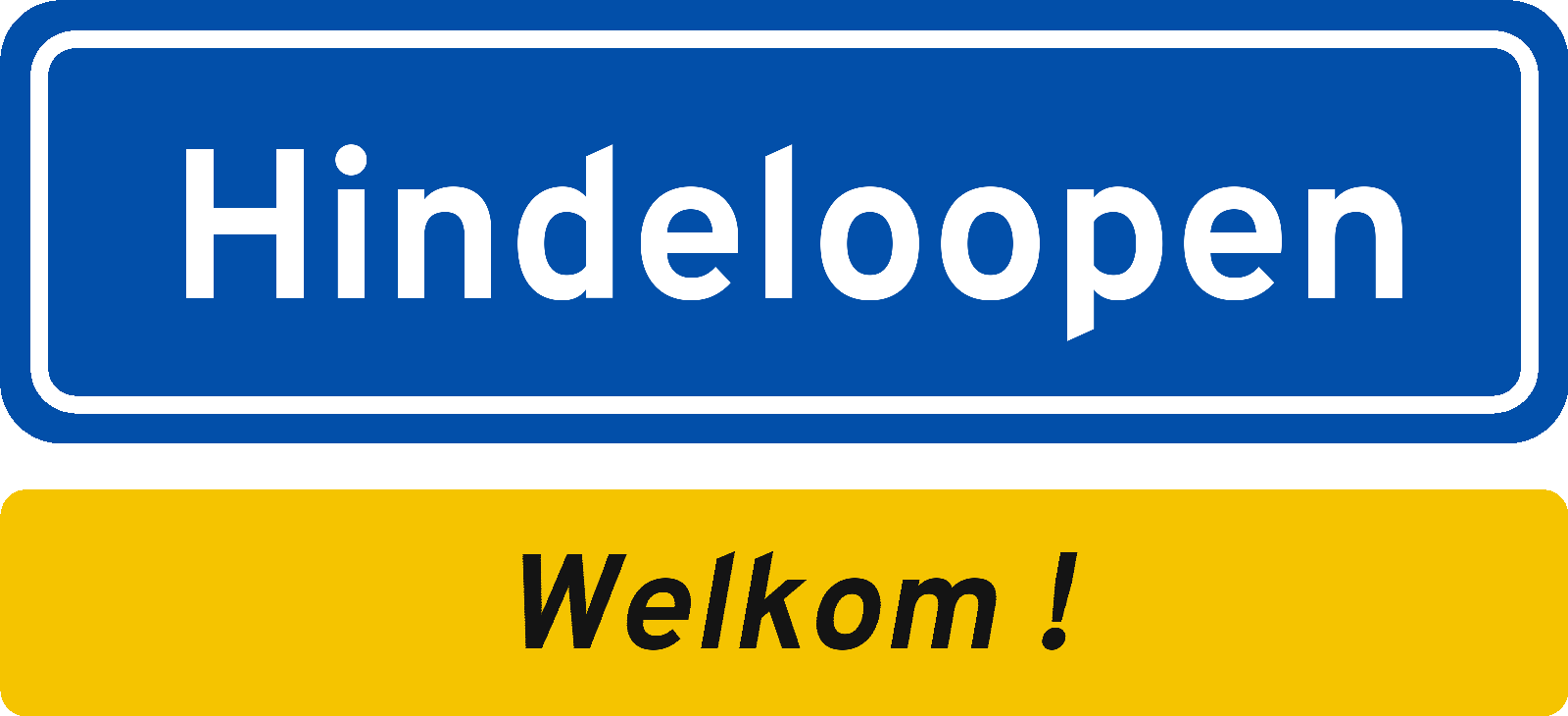 Welkomstbord Hindeloopen