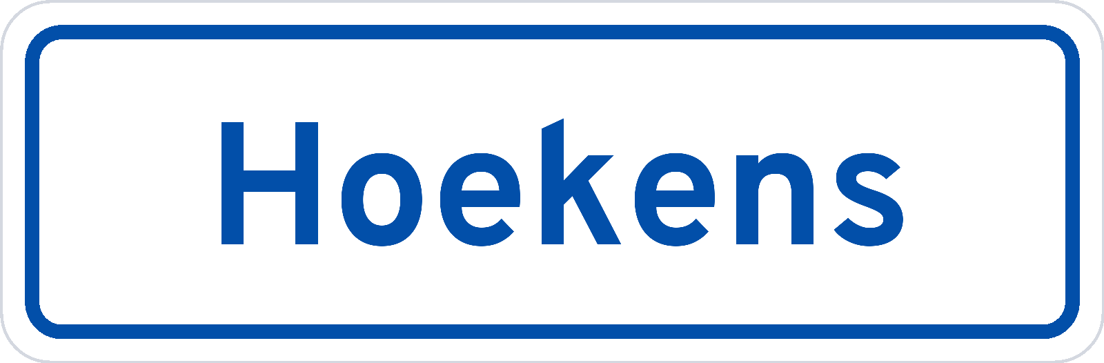 Plaatsnaambord Hoekens