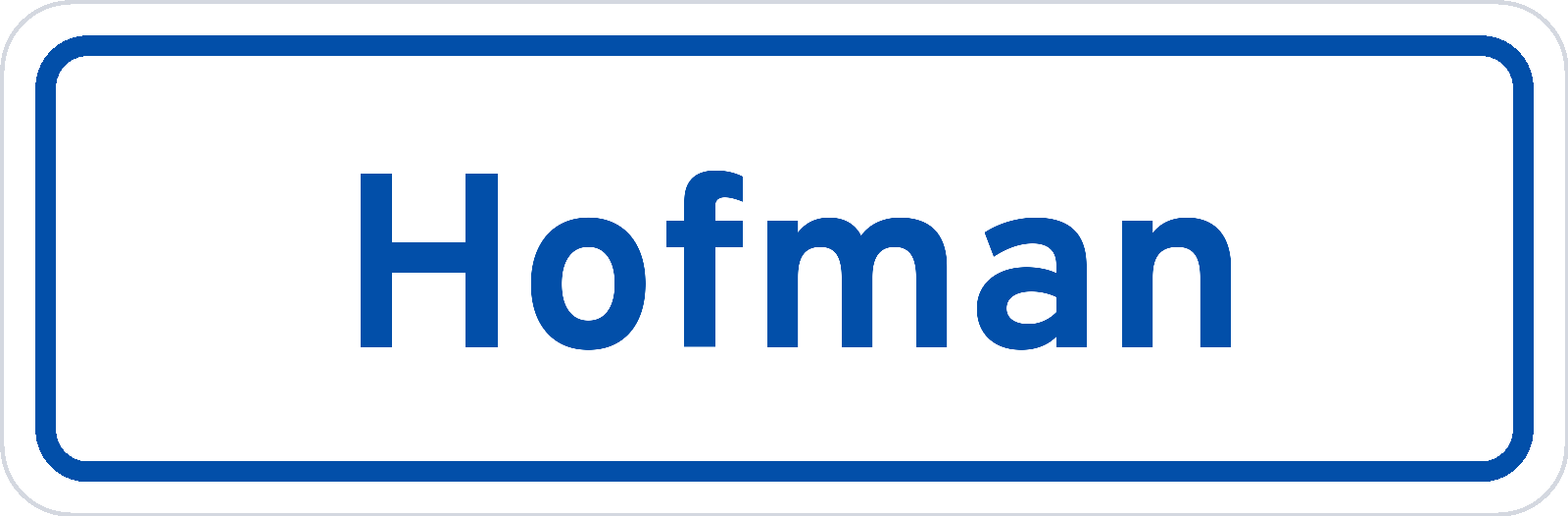 Plaatsnaambord Hofman