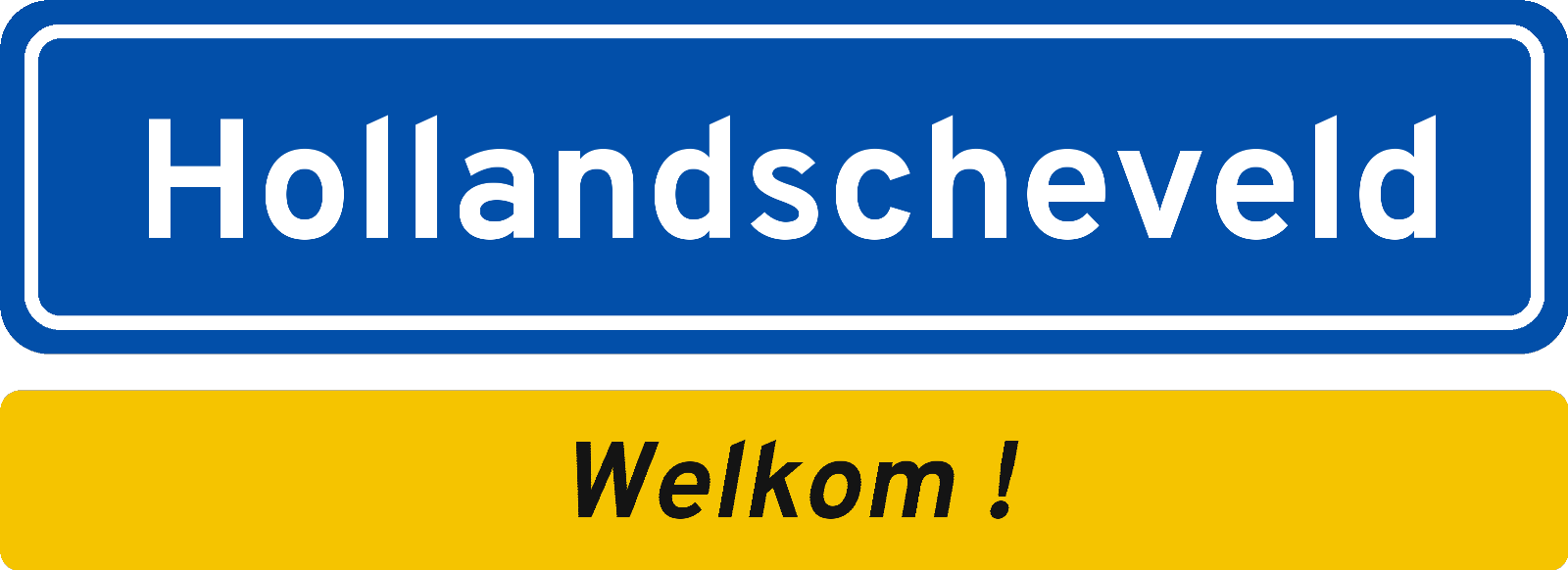 Welkomstbord Hollandscheveld
