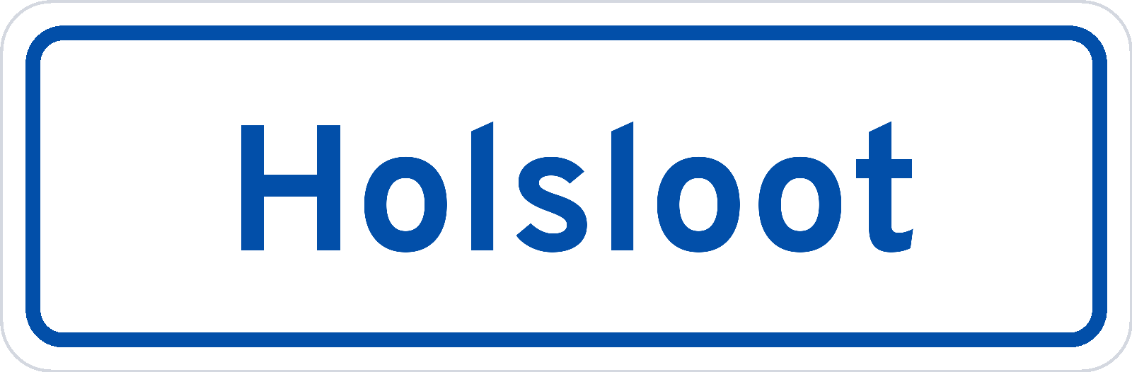 Plaatsnaambord Holsloot