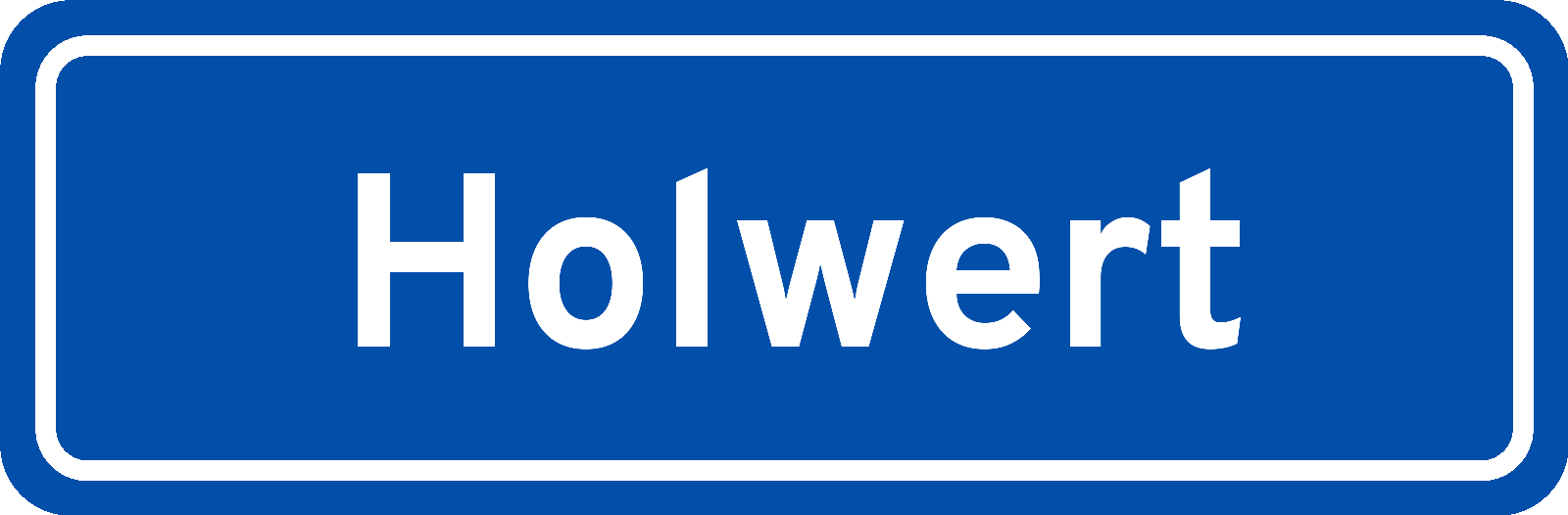 Plaatsnaambord Holwert