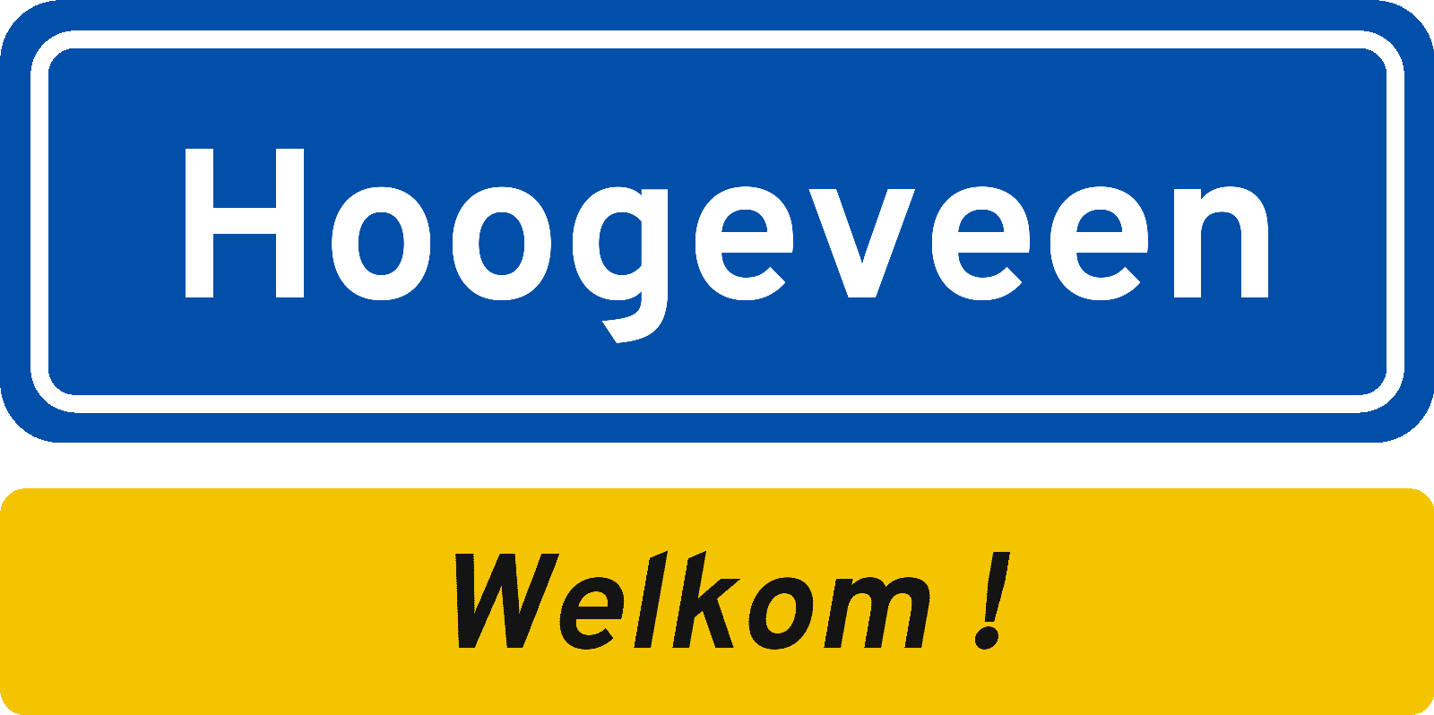 Welkomstbord Hoogeveen