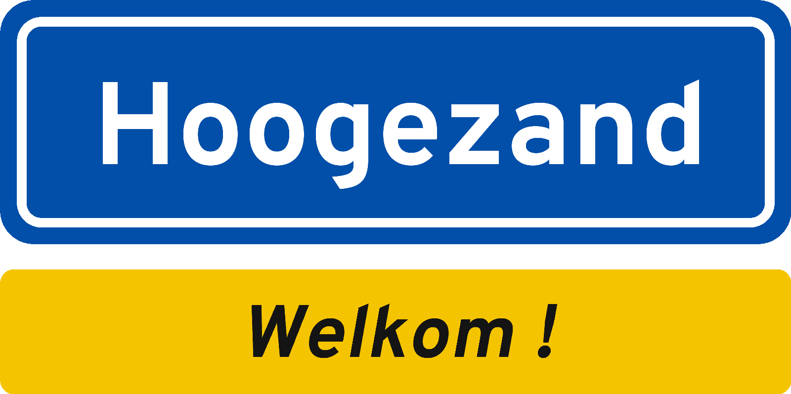Welkomstbord Hoogezand