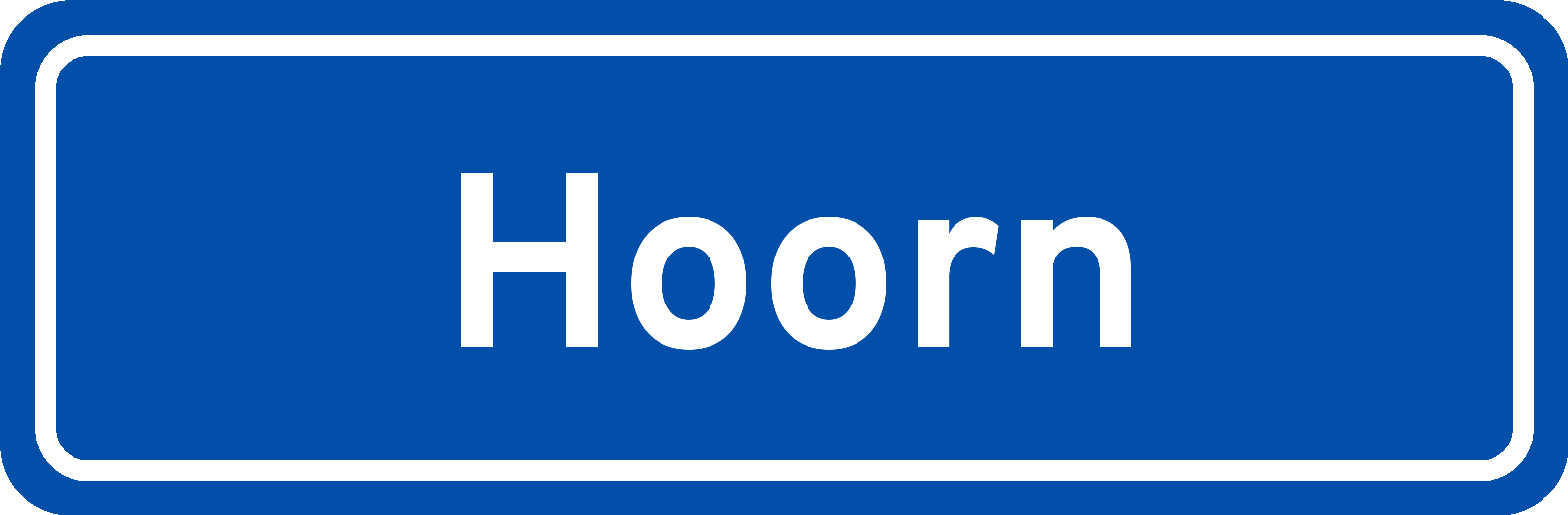 Plaatsnaambord Hoorn
