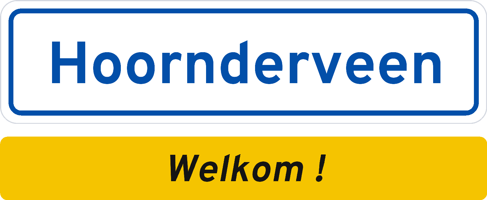 Welkomstbord Hoornderveen
