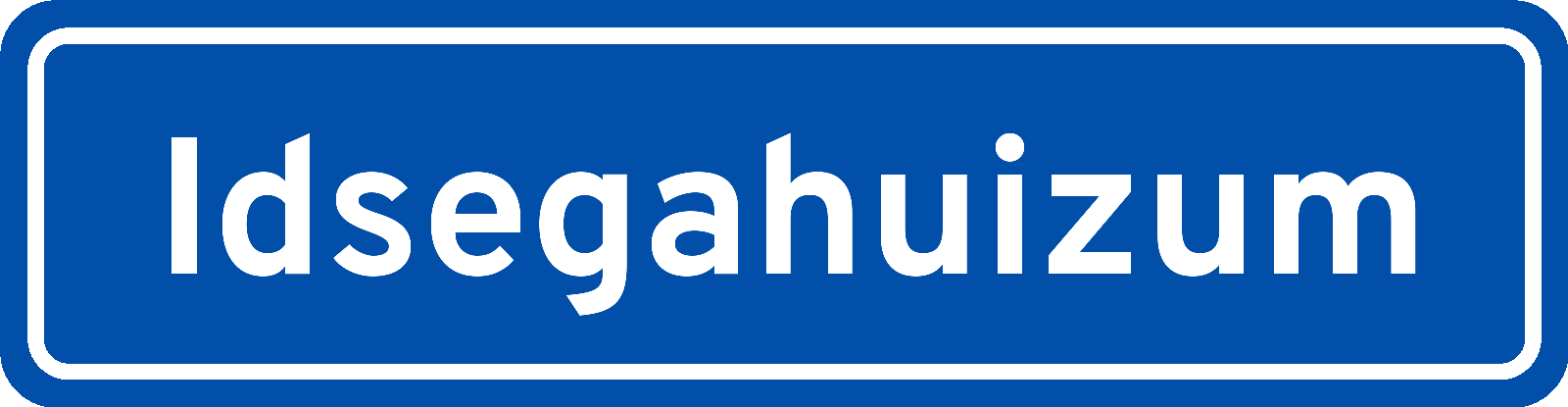 Plaatsnaambord Idsegahuizum