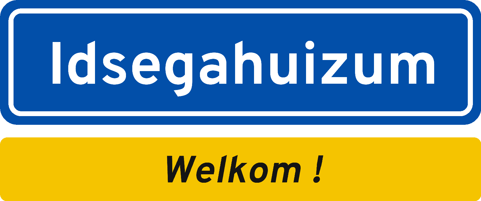 Welkomstbord Idsegahuizum