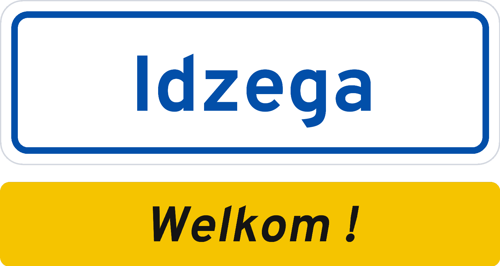 Welkomstbord Idzega