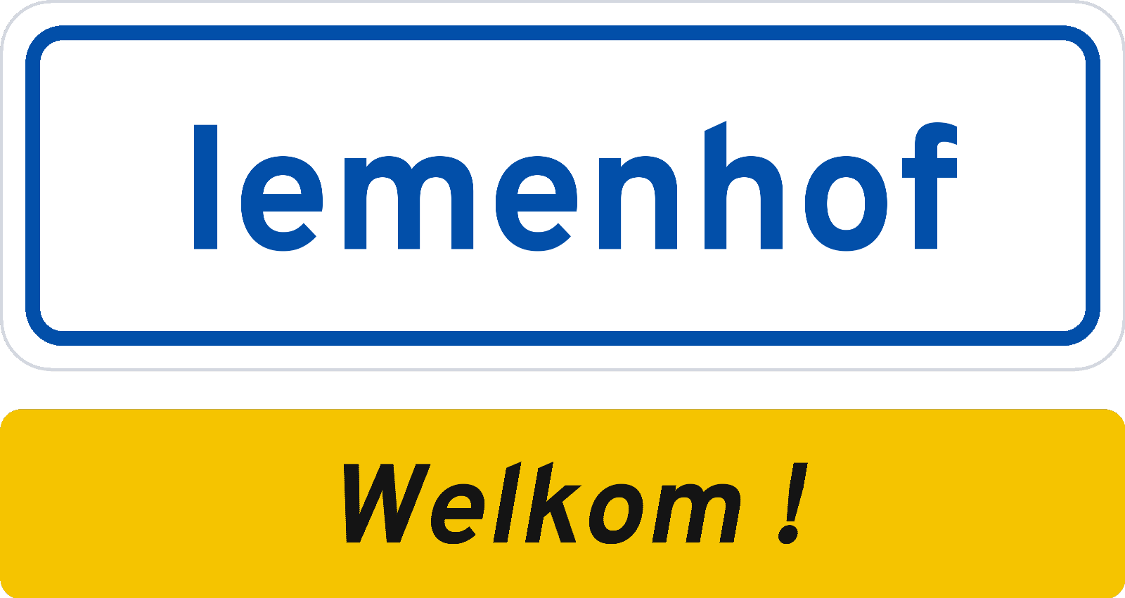 Welkomstbord Iemenhof