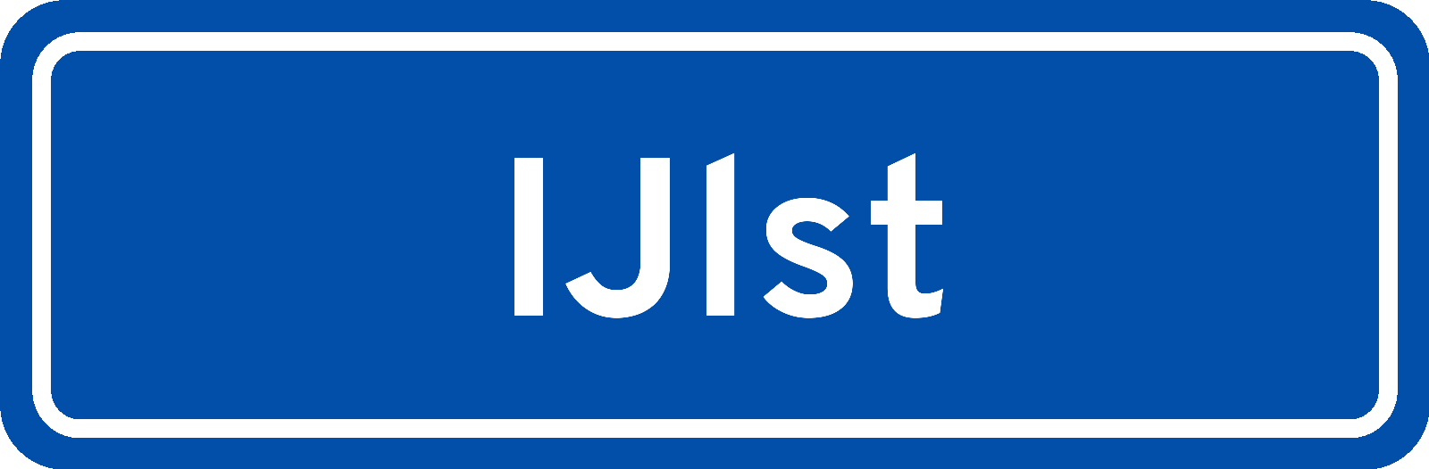Plaatsnaambord IJlst
