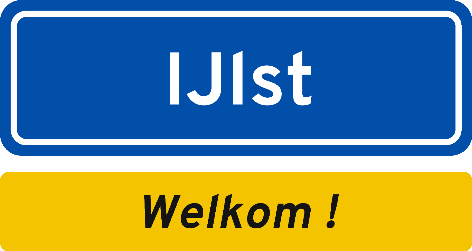 Welkomstbord IJlst