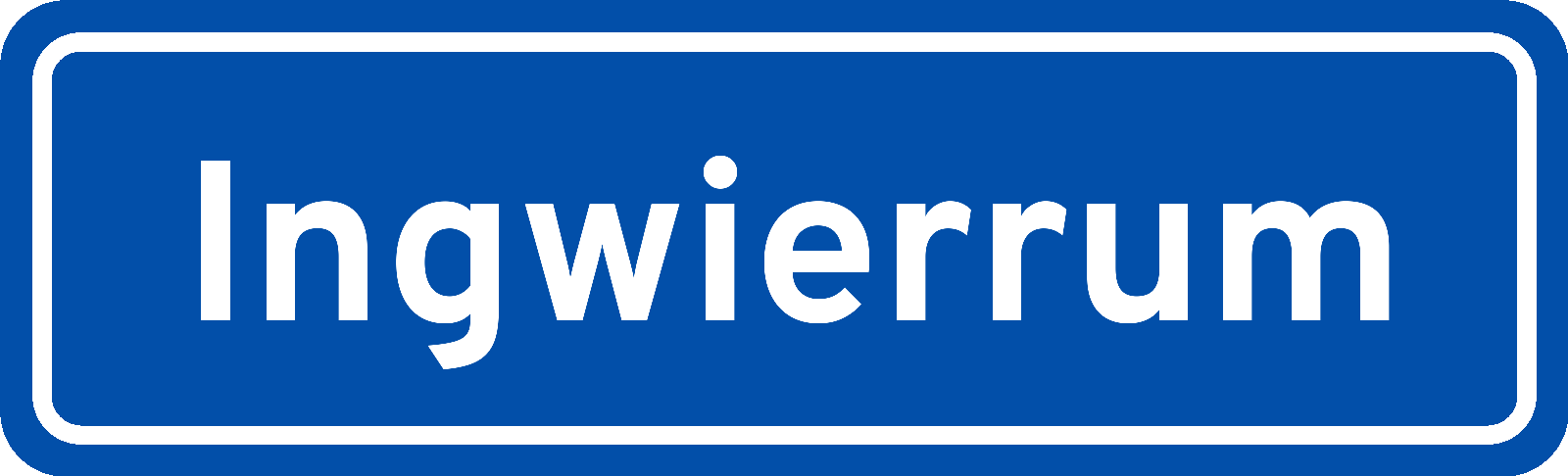Plaatsnaambord Ingwierrum