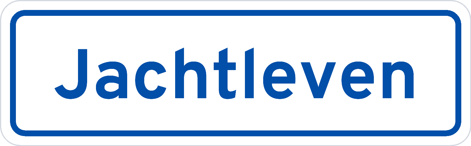 Plaatsnaambord Jachtleven