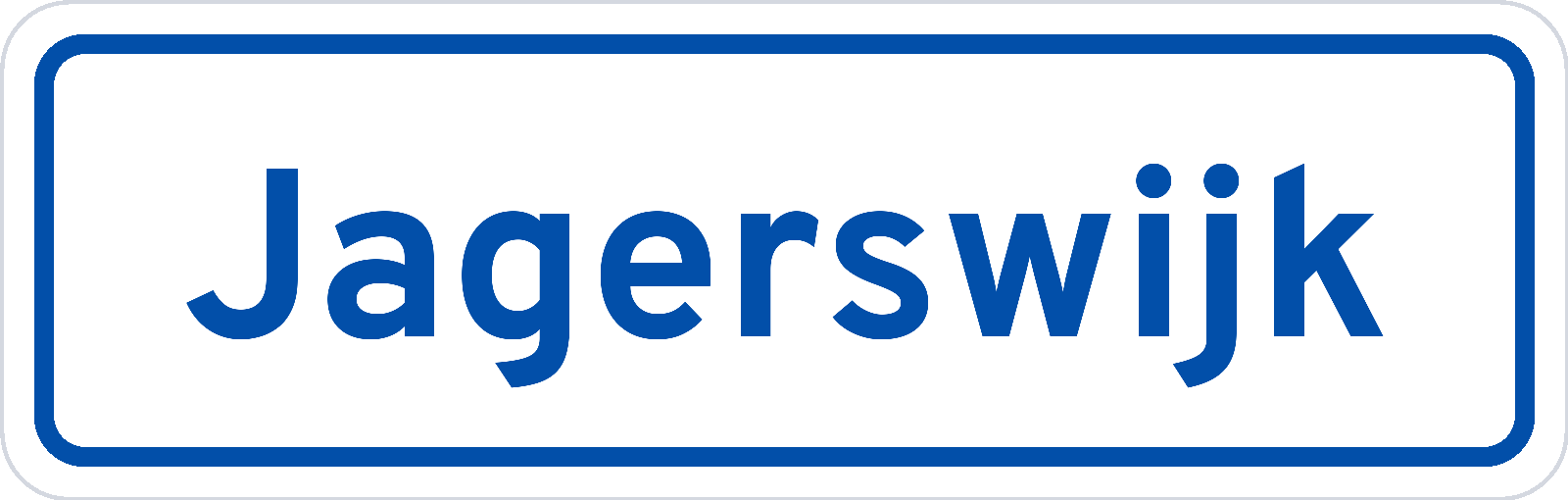Plaatsnaambord Jagerswijk