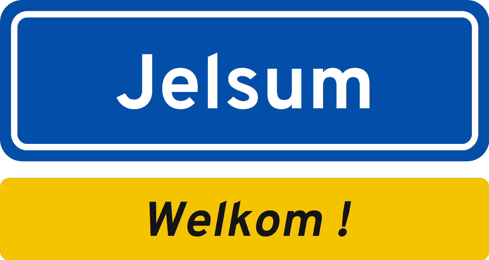 Welkomstbord Jelsum
