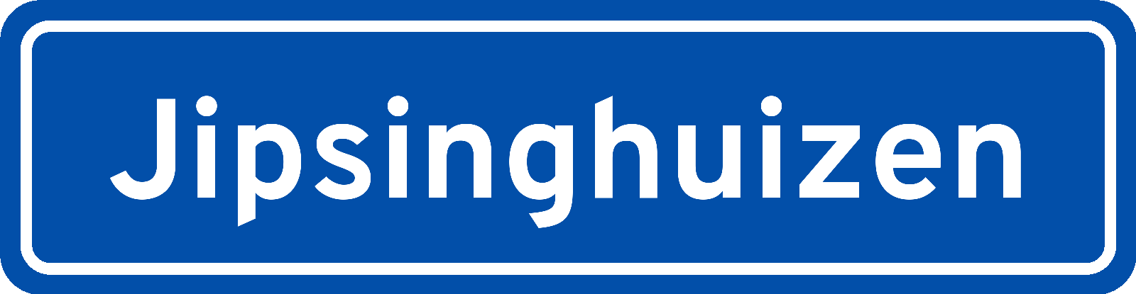 Plaatsnaambord Jipsinghuizen