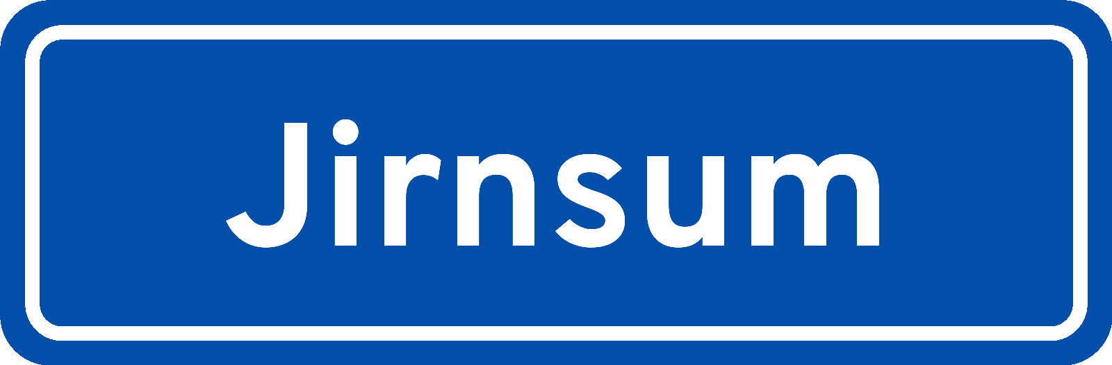 Plaatsnaambord Jirnsum