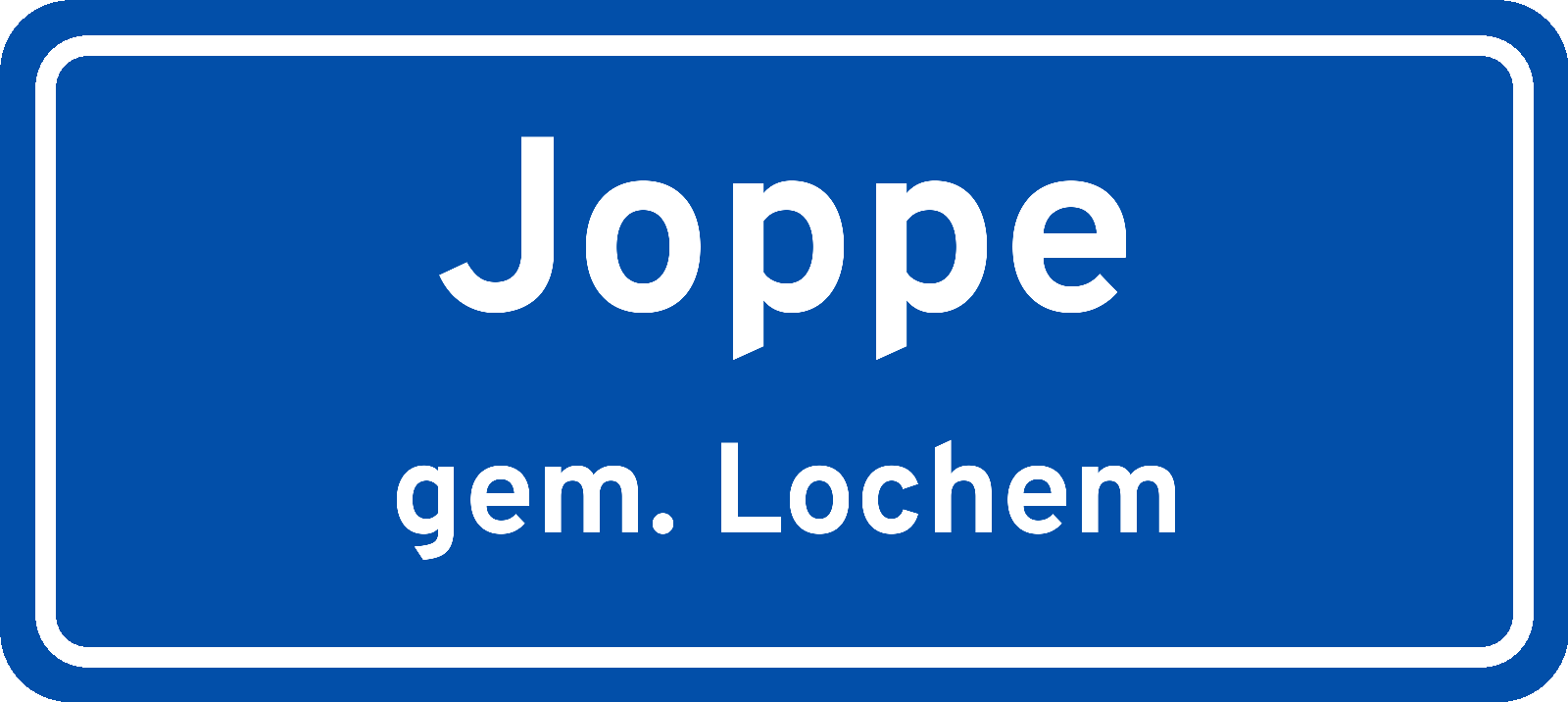 Plaatsnaambord Joppe gemeente Lochem