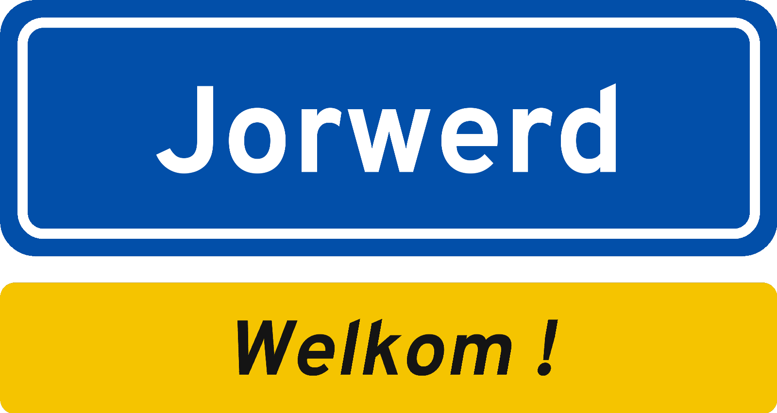 Welkomstbord Jorwerd