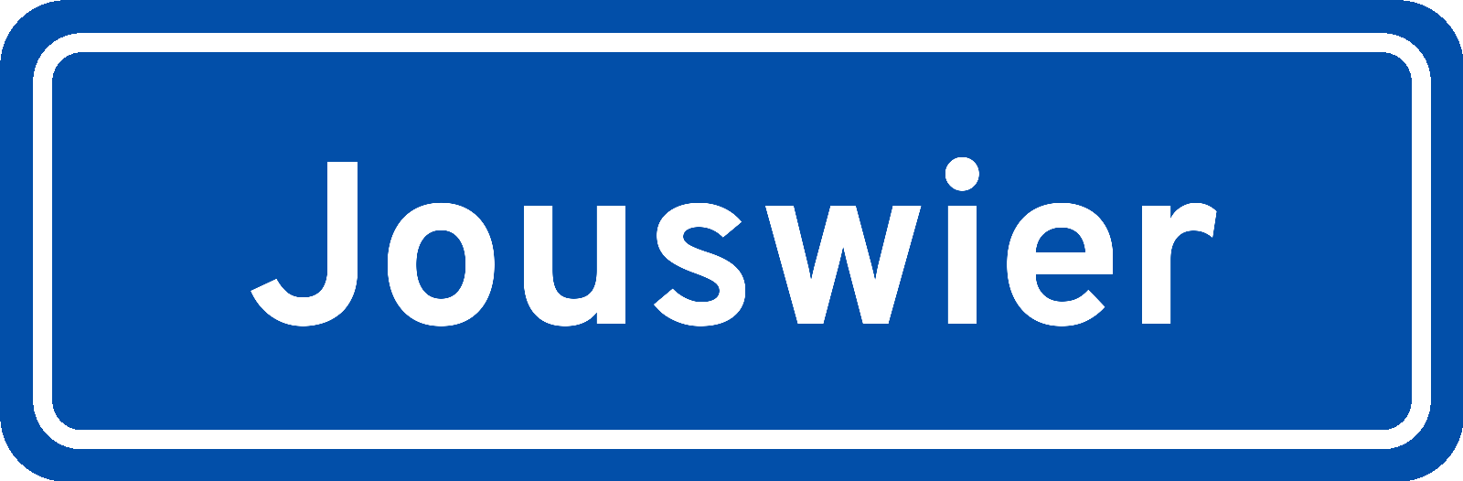 Plaatsnaambord Jouswier
