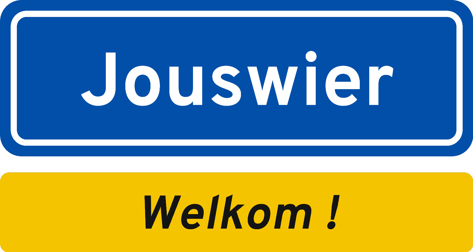 Welkomstbord Jouswier