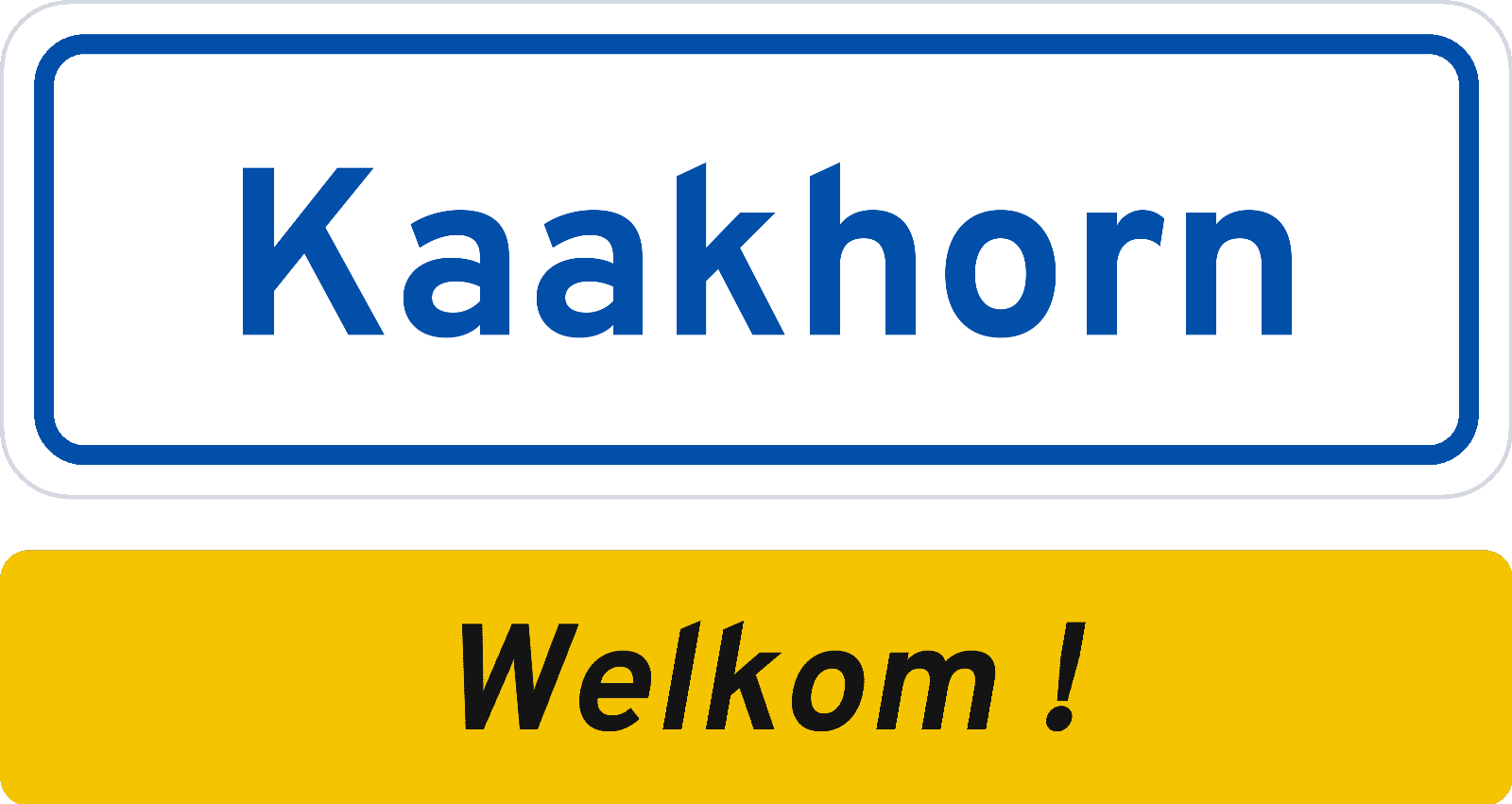 Welkomstbord Kaakhorn
