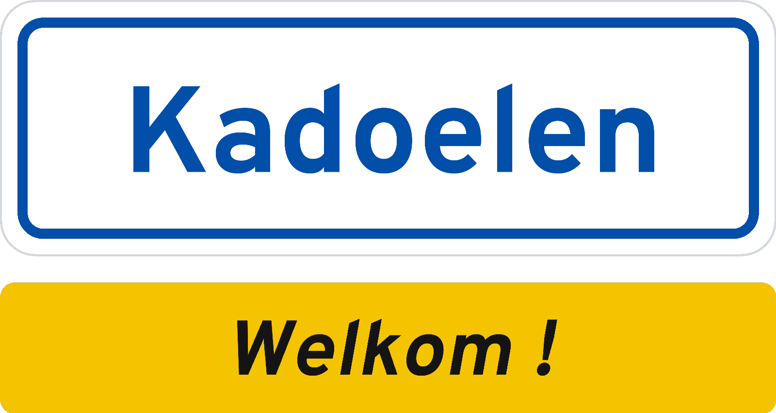 Welkomstbord Kadoelen