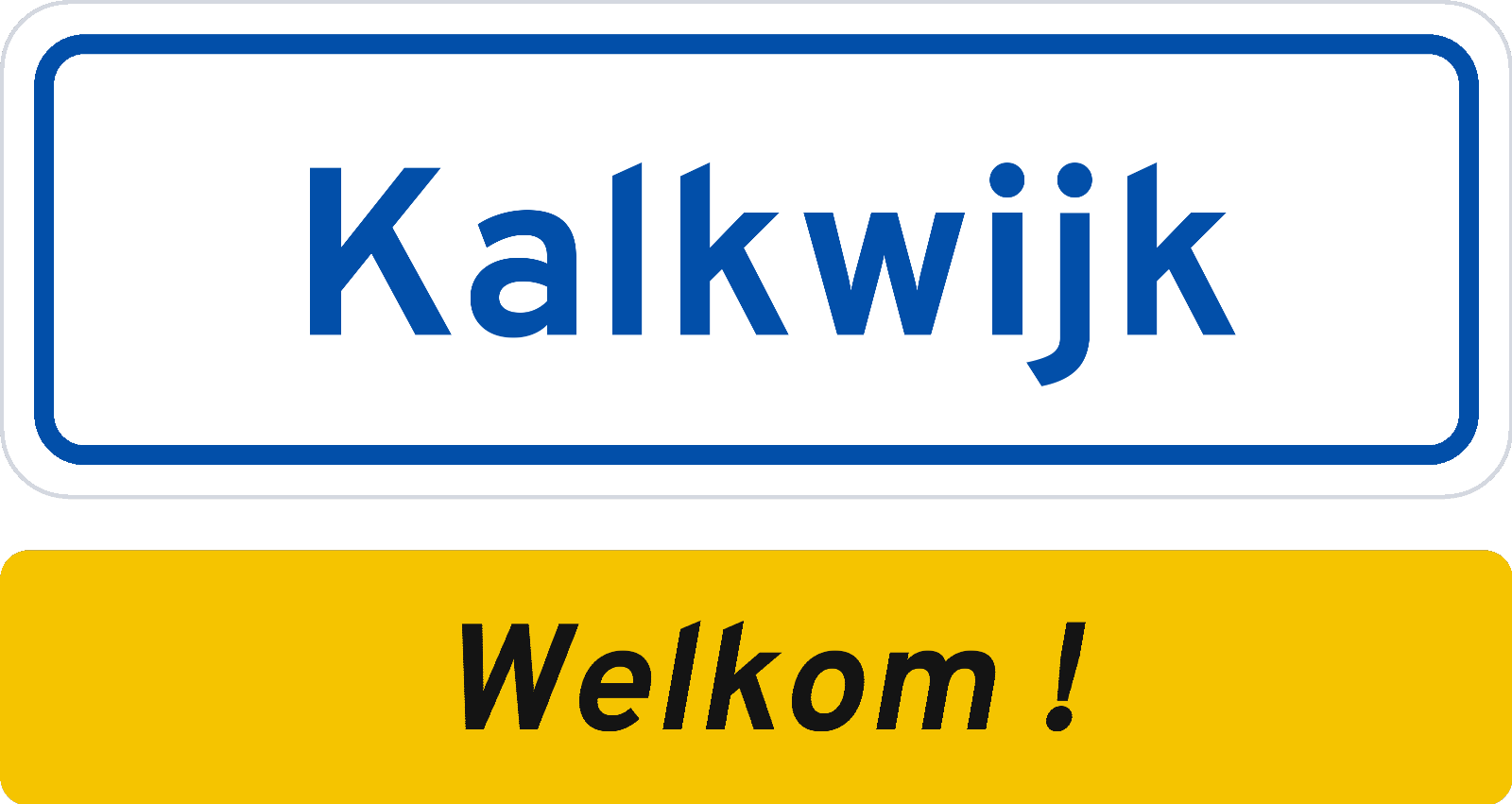 Welkomstbord Kalkwijk