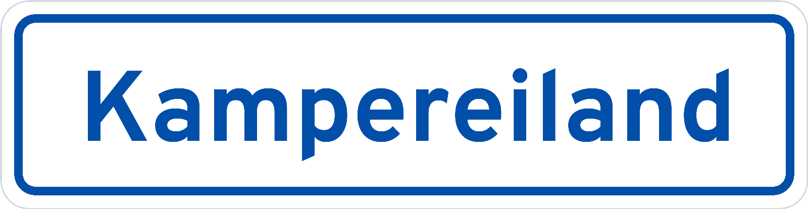 Plaatsnaambord Kampereiland