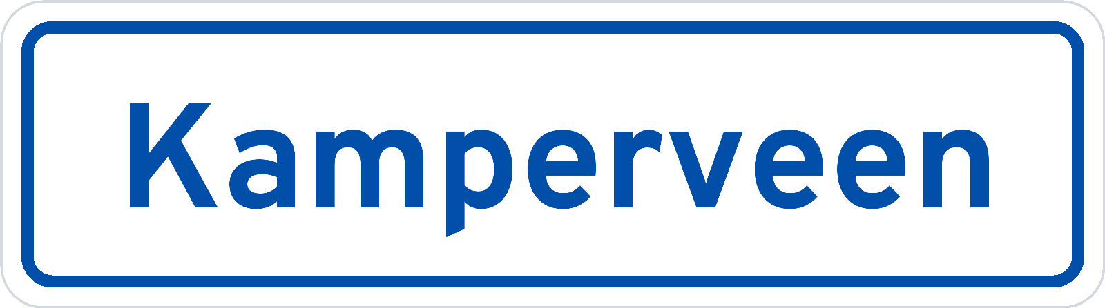 Plaatsnaambord Kamperveen