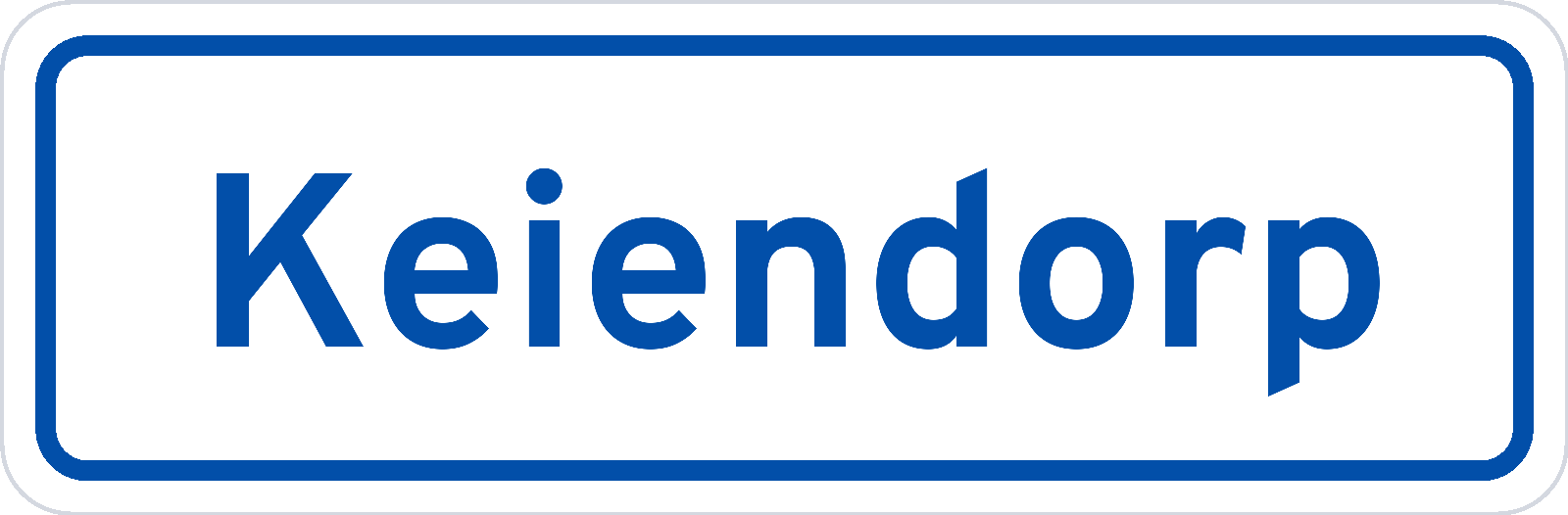 Plaatsnaambord Keiendorp