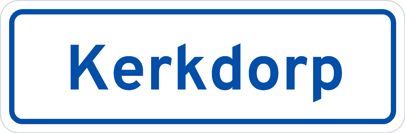 Plaatsnaambord Kerkdorp