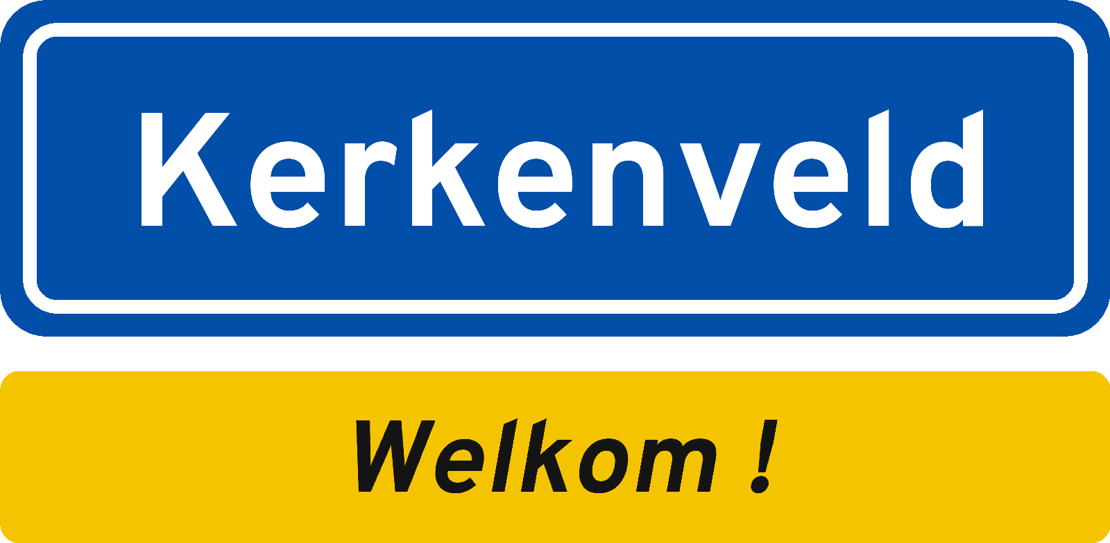 Welkomstbord Kerkenveld