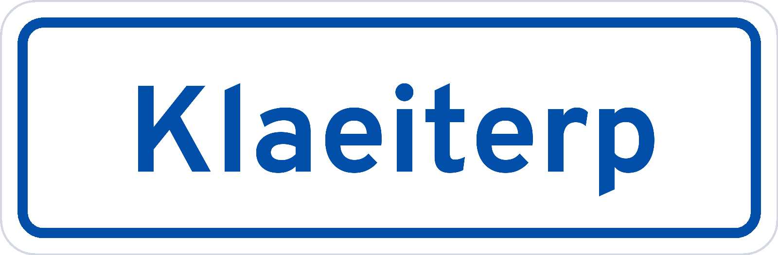 Plaatsnaambord Klaeiterp