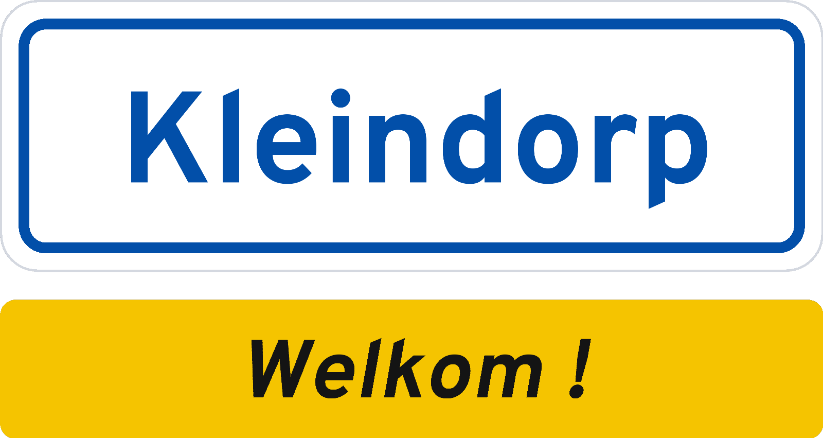 Welkomstbord Kleindorp