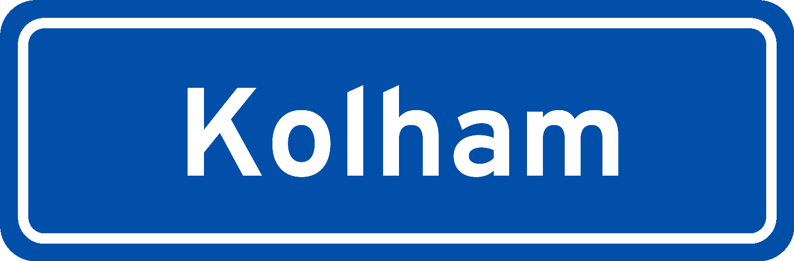 Plaatsnaambord Kolham