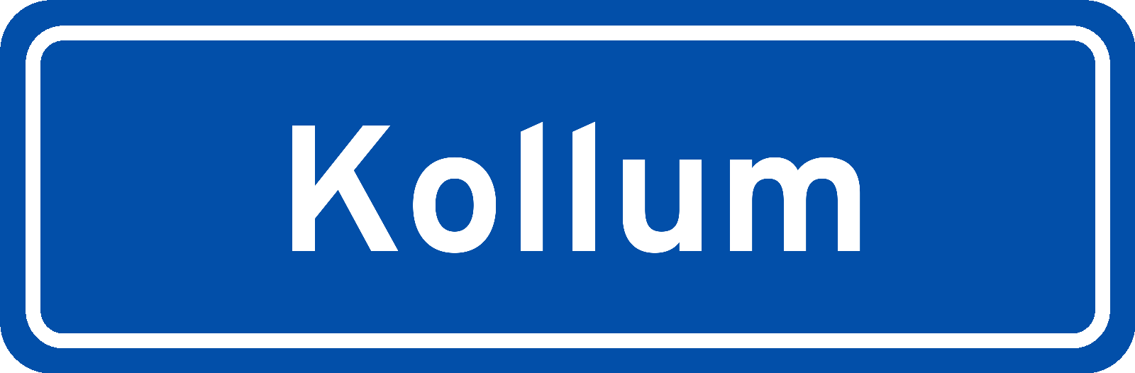 Plaatsnaambord Kollum
