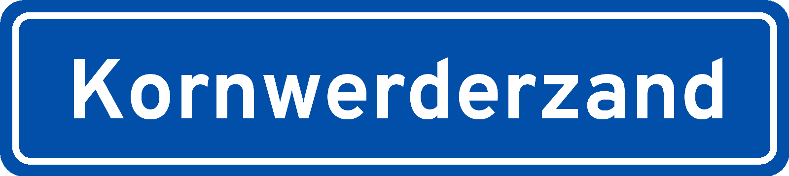 Plaatsnaambord Kornwerderzand